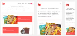 Responsive web design gedemonstreerd in desktop, tablet en mobile versie